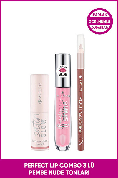 Essence Perfect Lip Combo 3'lü – Pembe Nude Tonları