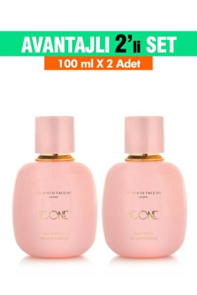 Alberto Taccini 2'Li Set Alberto Taccini ICONE Kadın Parfümü - 100 ml