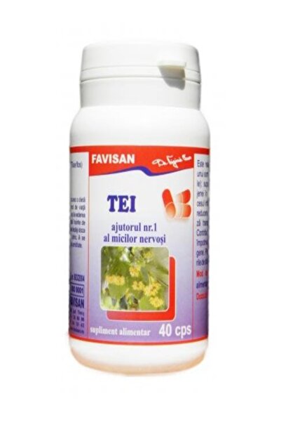 Favisan Tei (40 capsule) – Supliment calmant, sedativ și sudorific pentru ins...