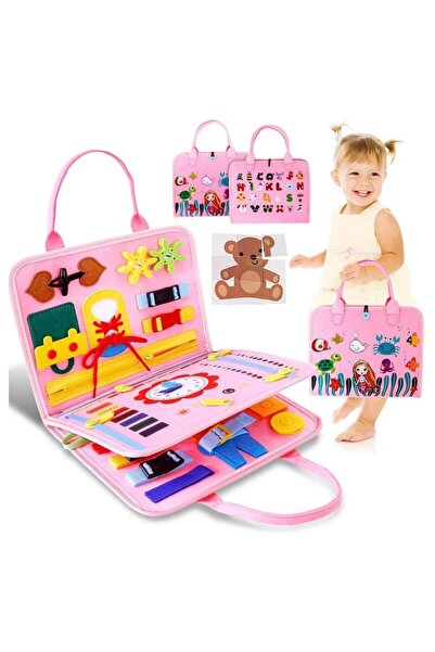 Generic unikbebe Montessori Busy Book Sensory Board for Toddlers, Portable Qu...