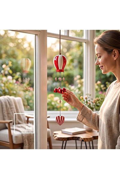 İki Yedi Konsept Pauline Seramik Balon Rüzgar Çanı Lüks Balkon Ve Bahçe Süsü ...