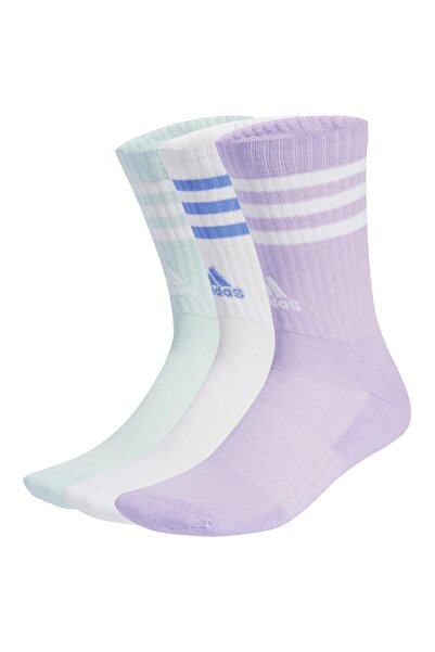 adidas Παιδικές Κάλτσες με 3 Ρίγες, Ενισχυμένες και Μεσαίου Ύψους (3 ζευγάρια)