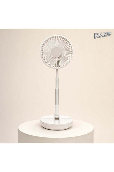 Razo Ventilator pliabil U-KOU F9 cu acumulator, USB-C, alb
