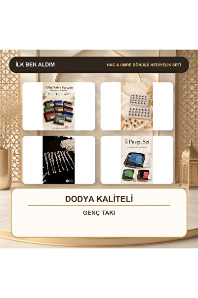 İlkbenaldim 10-Person Hajj Umrah Prayer Mat Set - Dodya Quality Youth Jewelry