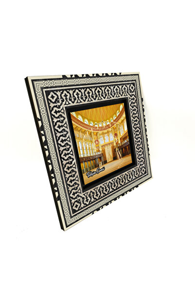 Sadrazam Taksim Mosque Image Printed 20X20 Mdf Anatolian Painting 1G-Taksimca...