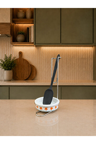 ferayhome Spoon Holder - Ceramic Spoon Holder with Colorful Herm Horse Pattern