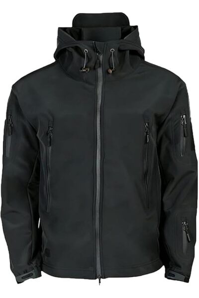 GENERAL Men's Tactical Rain Jacket, Outdoor Raincoat for Men's Outdoor Hiking...