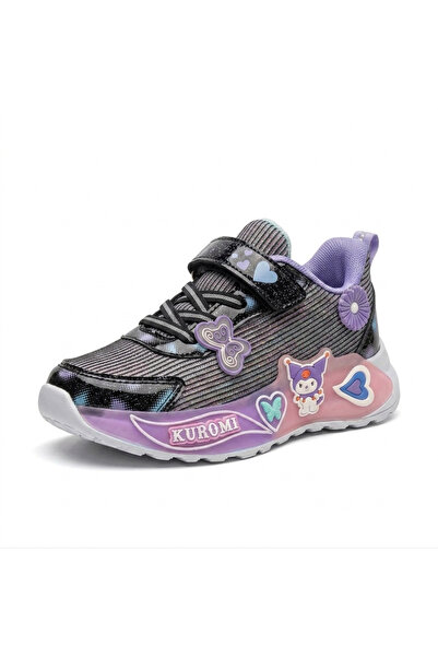 pediashoes Kiz Çocuk Kuromi̇li̇ Preschool Lightweight and Flexible Stylish Sn...