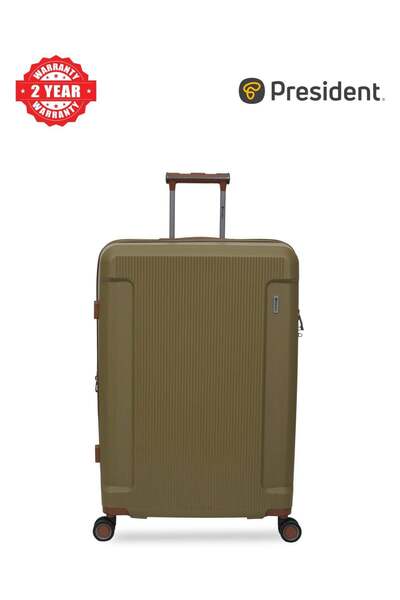 President Premium Single Piece PP Trolley 28 inch 9898-KHAKI