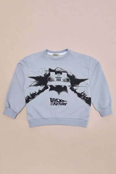 Fulla Moda Back to the Future Printed Boys' Sweatshirt