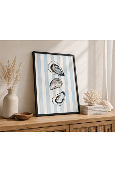 Pegziz Tablou cu tematică de stridii pentru bucătărie – Decor de perete moder...