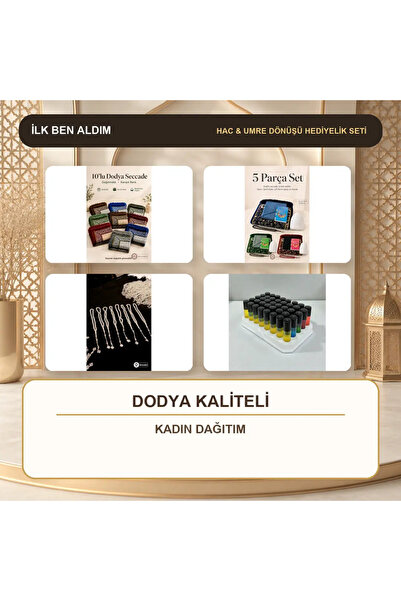 İlkbenaldim 50-Piece Hajj Umrah Prayer Mat Distribution Set - Dodya Quality W...