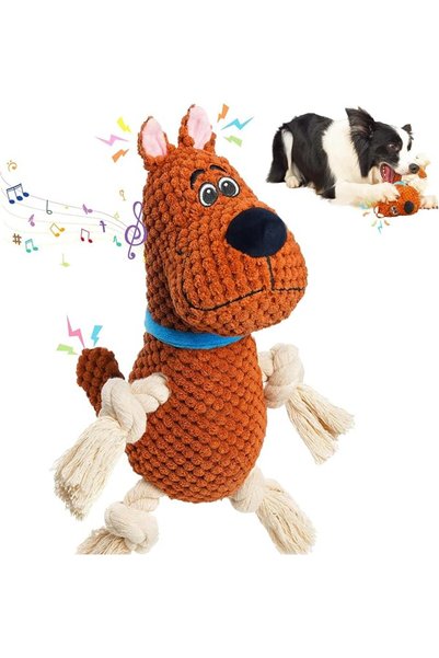 GENERAL Petkronis Dog Toys Squeaky Plush Toy with Crinkle Paper Fun Chew Toy ...