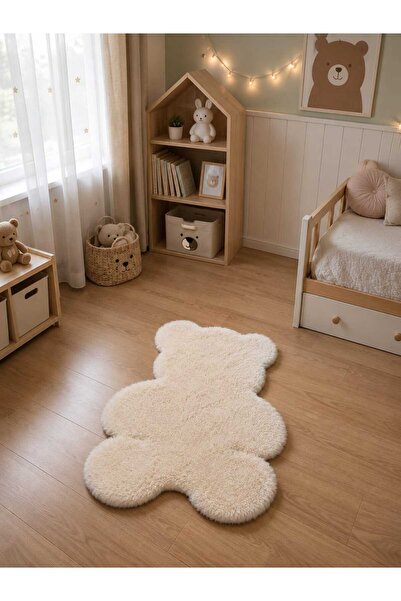 Savana Süper Yumuşak Peluş Ayı Halı Çocuk Bebek Odası Yatak Odası Ve Banyo Ka...