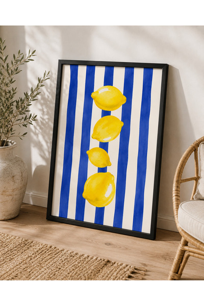 Pegziz Tablou tematic cu lămâi pentru bucătărie – Decor de perete modern înră...