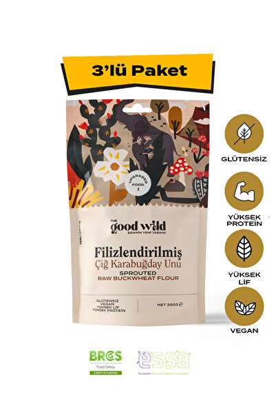 THE GOOD WİLD Filizlendirilmiş Çiğ Karabuğday Unu | Glutensiz Un | Vegan | Yü...