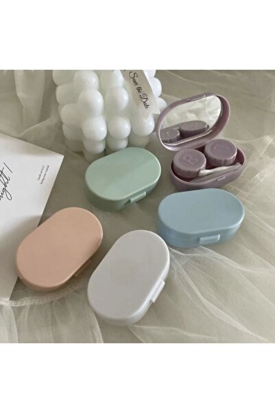 ESRADA Mini Taşınabilir Kontakt Lens Kutusu Beyaz