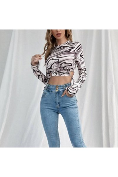 dorbe Women's Round Neck Long Sleeve T-Shirt