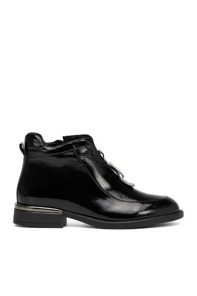 Tergan Siyah Hakiki Rugan Deri Kadın Bot - K25K1BT68181-A07
