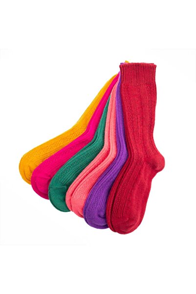 Zeynep Büyükbay Seamless long wool socks 6-pack (colorful)
