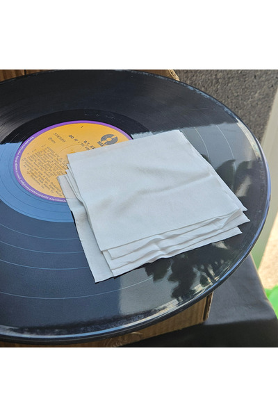 KİOfisi Plak Temizleme Bezi 10'lu Set – Mikrofiber Antistatik Vinil Plak Bakım Bezi – Toz ve Statik Giderici – Groove Dostu