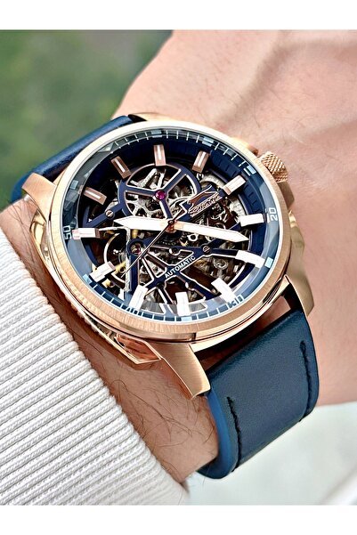 Slazenger Automatic Navy Blue Color 5 Atm 36 Hours Power Reserve Steel Case G...