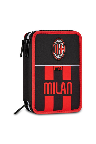 Seven Несесер за моливи с 3 ципа AC Milan 30F202606-484
