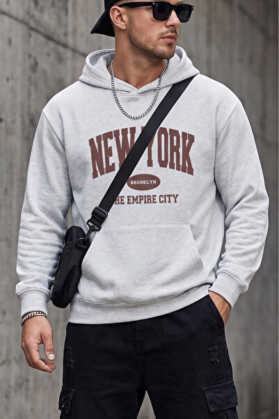 uyguntarz New York Printed Oversize Sweatshirt
