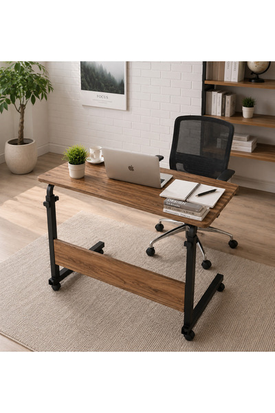 Homedora Öğrenci Çalışma Masası 80x40 cm – Modern Tekerlekli Ergonomik Ders v...