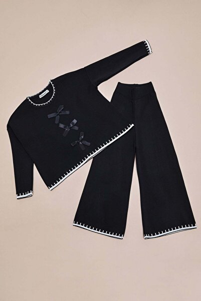 Fulla Moda Bowknot Knitwear Girls' 2-Piece Set