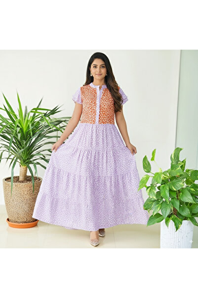 dorbe Women's Purple Floral Maxi Dress