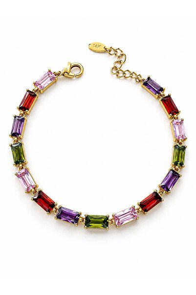 CHARMLUCKY Special Series Colorful Baguette Stone Bracelet