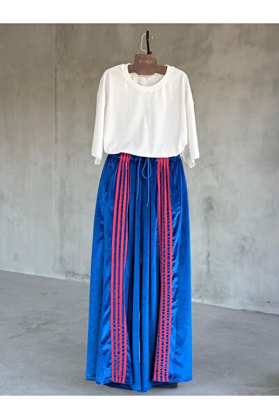By Pakize Yeni Sezon İthal Şerit Detaylı Tasarım Pantolon