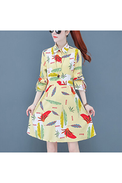 dorbe Women's Apricot Floral Dress