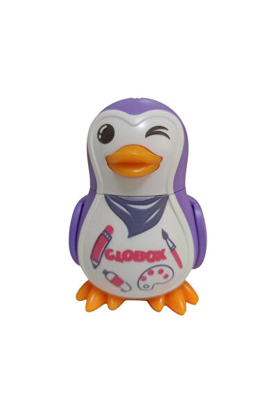Globox Pencil Sharpener+Eraser (Penguen) (Purple)