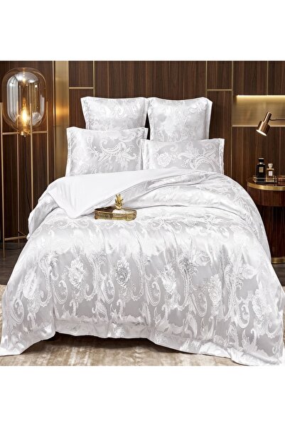 Casa New Concept Lenjerie de Pat Dublu din Jacquard, 6 Piese – Collection Ele...