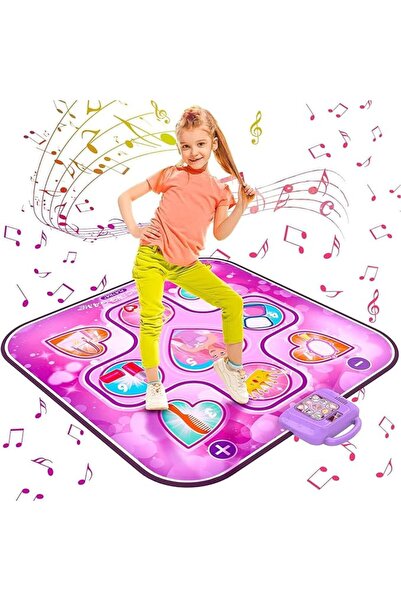 UANDME لعبة بساط رقص للأطفال مضيئة وموسيقى مع 6 أوضاع لعب وأضواء LED لهدايا ا...