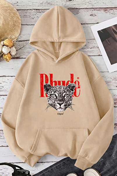 trendypassion Unisex Rhude Printed Oversize Hoodie Hooded Sweatshirt