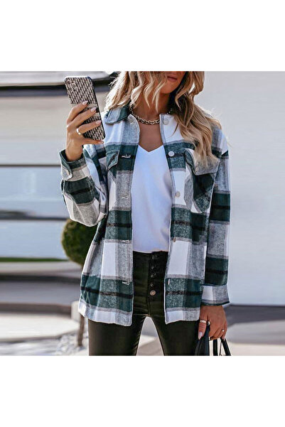dorbe Women's Plaid Oversized Shirt