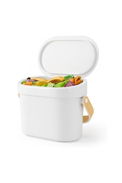 umbra Coș de gunoi Bellwood, pentru resturi alimentare, plastic, alb, 4 l