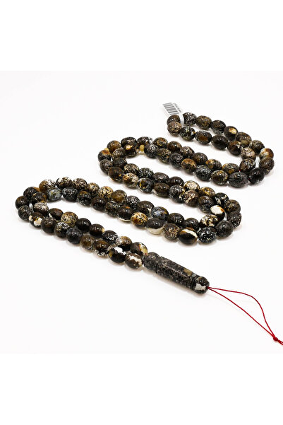 Generic Brand Oriental Amber Rosary with Inclusions – 99 Beads 10/13.5mm Oval...