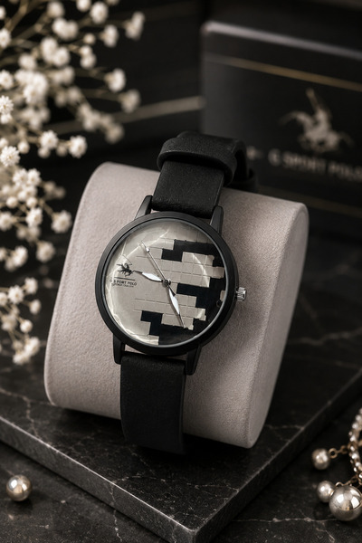 G Sport POLO Velvet Leather Cord Women's Wristwatch