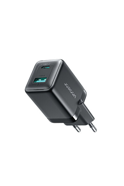 Joyroom Încărcător de perete JR-TG8 GaN 45W, USB-C + USB-A, Negru
