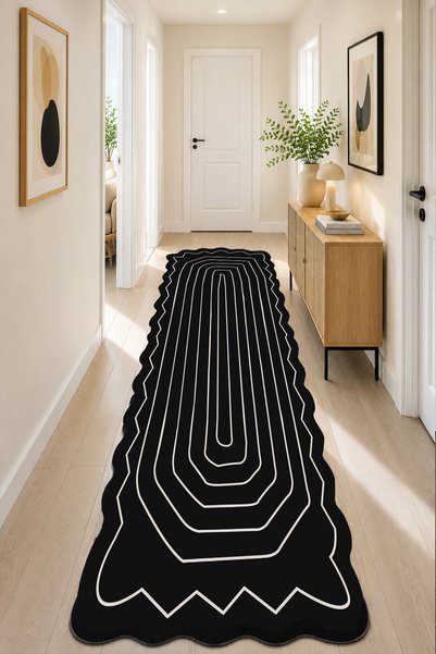 Chilai Home Mould Makinede Yıkanabilir Kaymaz Taban Leke Tutmaz Dijital Salon Halısı Mutfak Halısı ve Yolluk