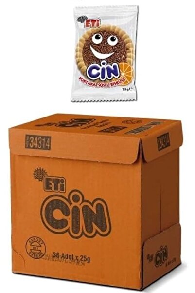 Generic Brand بسكوت سين شوكولاتة بنكهة البرتقال 25 جرام × 36 ، كرتون