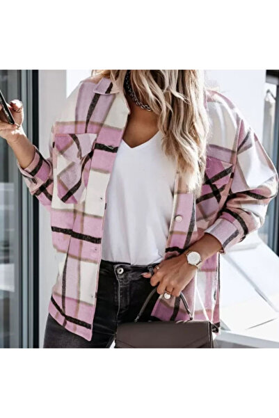 dorbe Women's Plaid Oversized Shirt