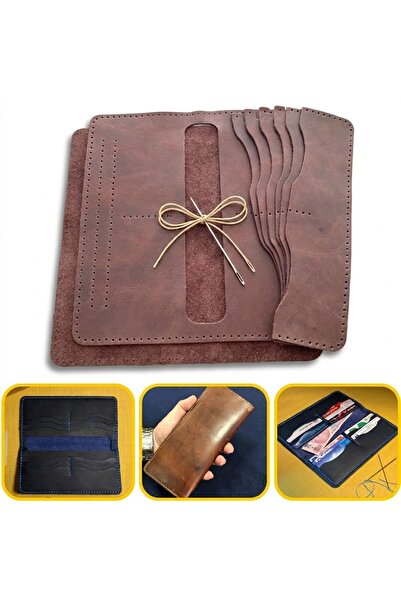 ipekbazaar DIY Üsküdar Leather Wallet Making Set, DIY Handmade Men's Wallet C...