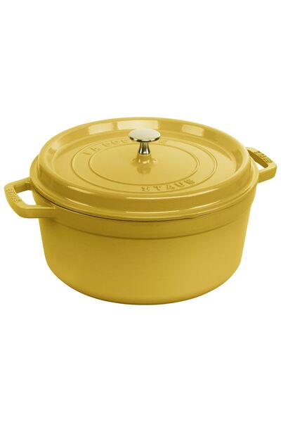 STAUB LA COCOTTE Döküm Tencere | Citron | 26 cm | 5,25 l | yuvarlak