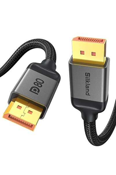 Silkland كابل DisplayPort 2.1 بسرعة 80 جيجابت في الثانية، 3 أمتار، UHBR20 بدق...