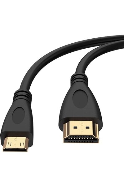 GENERAL كابل HDMI صغير ذكر إلى HDMI ذكر بطول 6.56 قدم، سلك HDMI 2.0 عالي السر...